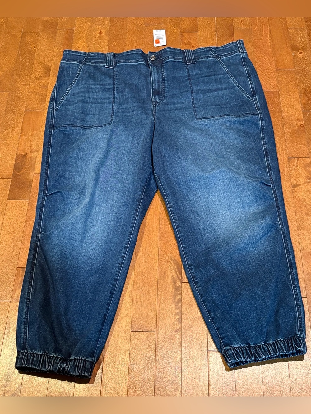 Torrid Denim Jogger Jeans Utility Patch Pocket Medium Wash Size 24R